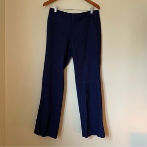 Banana Rebublic  LOGAN Navy Blue fully lined pants Size 6